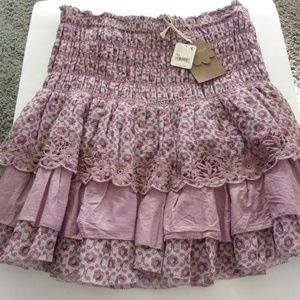 New NWT Free People Forever That Girl Floral Skirt XL